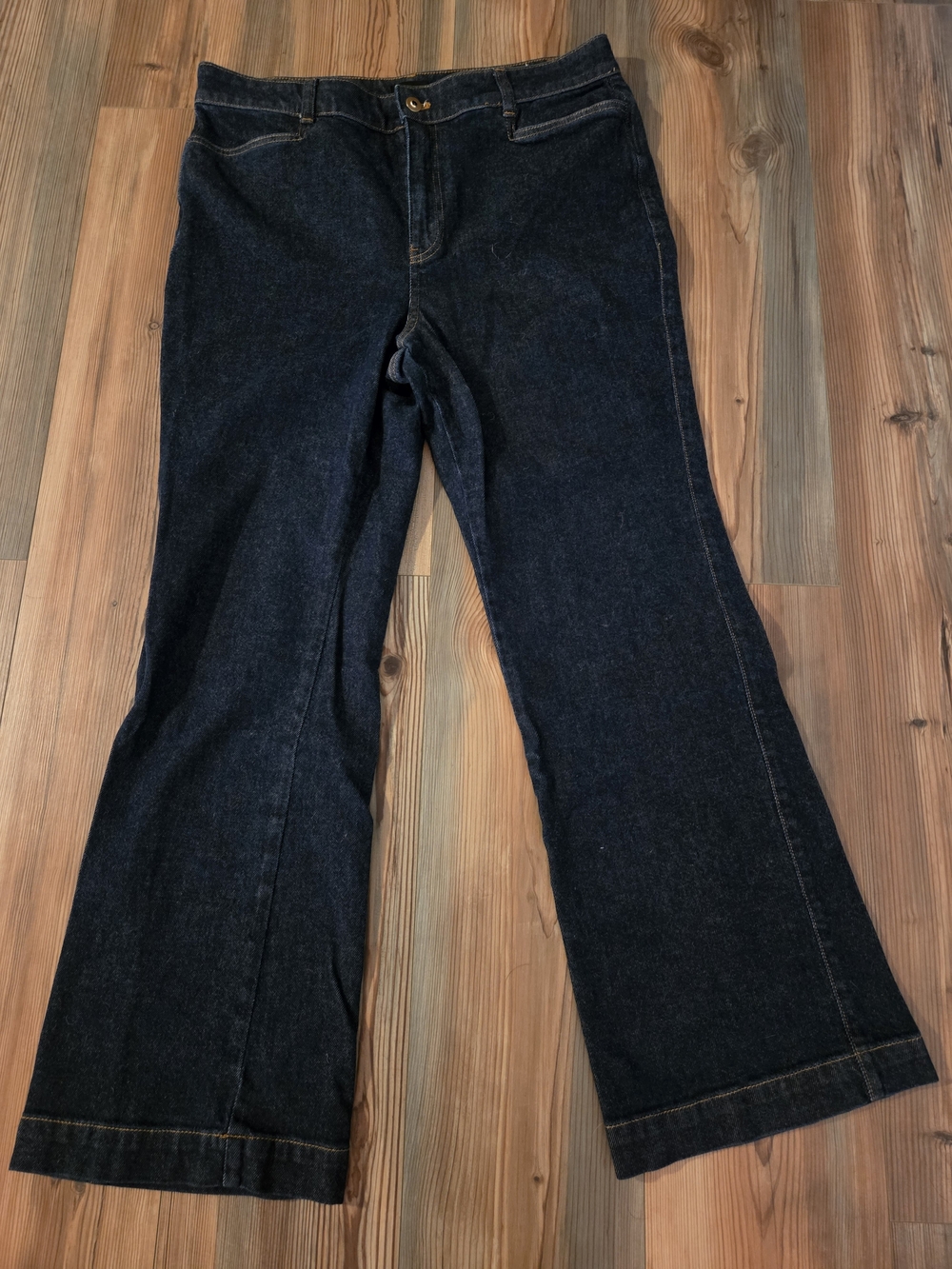 Talbots Dark Indigo Flare Jeans